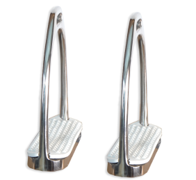 Estribo inglés inoxidable con taco "Los Nietos Dressage"