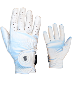 Guantes de equitación Serino 'Los Nietos Dressage' | Blanco