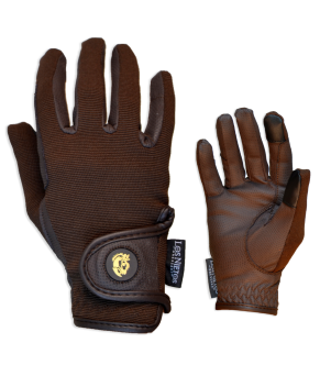 Guantes de equitación Confort 'Los Nietos Dressage' | Marrón