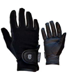 Guantes de equitación Confort 'Los Nietos Dressage' | Negro