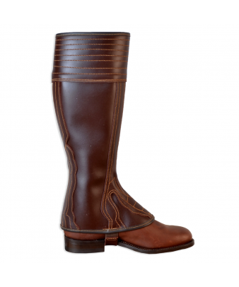 Polaina Serraje modelo Rocío 0220 | Castaña