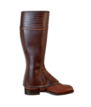 Polaina Serraje modelo Rocío 0220 | Castaña