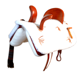 Silla vaquera amazonas de fibra Los Nietos modelo Ana | Color cereza