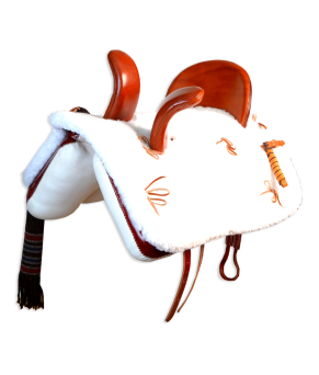 Silla vaquera amazonas de fibra Los Nietos modelo Ana | Color cereza