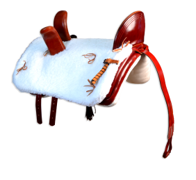 Silla vaquera amazonas de fibra Los Nietos modelo Ana | Color cereza