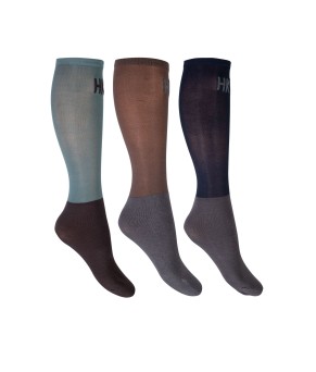 Calcetines de equitación HKM microalgodón| Pack de 3