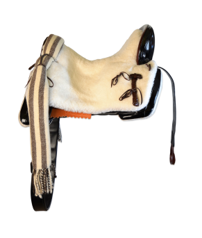 Silla de montar vaquera de fibra de carbono modelo Victoria | Negra