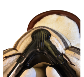 Silla de montar vaquera de fibra de carbono modelo Victoria | Negra