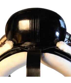 Silla de montar vaquera de fibra de carbono modelo Victoria | Negra