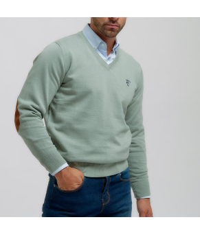 Jersey de pico con coderas La Garrocha, Color Océano