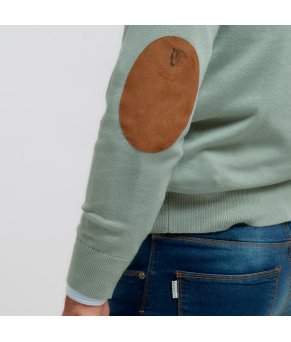 Jersey de pico con coderas La Garrocha, Color Océano