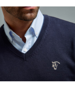 Jersey de pico a Garrocha, Color Marino