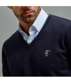 Jersey de pico a Garrocha, Color Marino