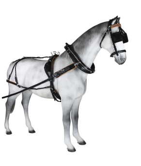 Enganche collarón de cuero y nylon