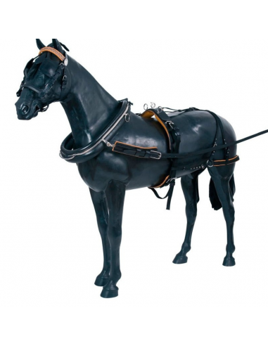 Enganche collarón de cuero y nylon