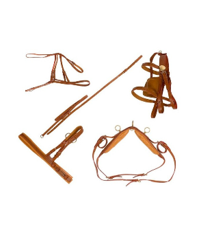 Enganche poni | Shetland cuero - nylon