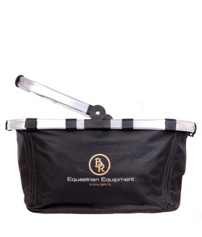 Cesta de aseo caballos negra BR