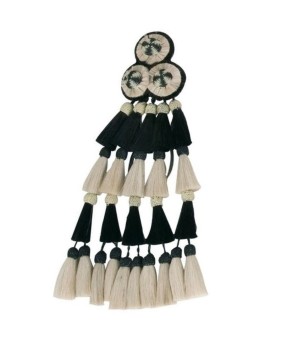 Mosquero de cerda 'Los Nietos Dressage' | Blanco y negro