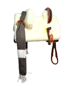 Silla de montar vaquera 'Tauro' mixta para niños | Chocolate