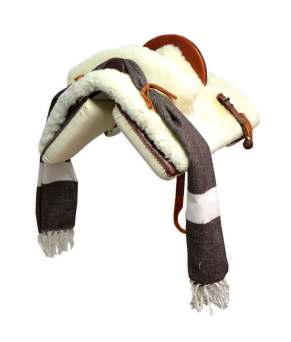 Silla de montar vaquera 'Tauro' mixta para niños | Chocolate