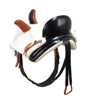 Silla de montar amazonas 'Los Nietos' | Modelo 'Centenaria' | Negra