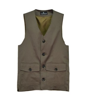 Chaleco cuatro bolsillos 'Los Nietos' | Verde kaki