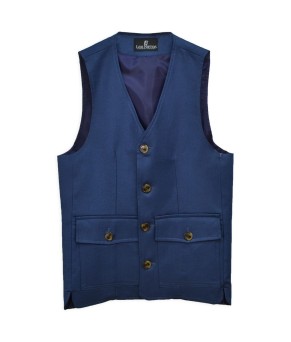 Chaleco Cuatro Bolsillos 'Los Nietos' | Azul