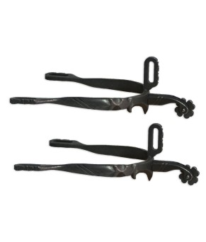 Espuela vaquera de fragua 'Los Nietos Dressage' | Soldada | Ruleta trébol