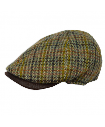 Gorra de cuadros con doble...