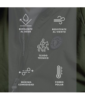 Cazadora Rider 'La Garrocha' | Musgo