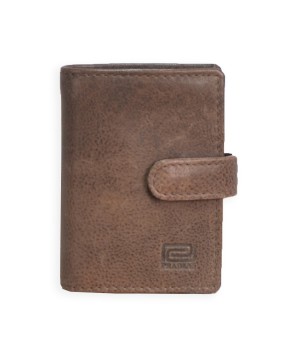 Tarjetero Piel con Broche