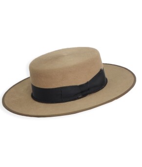Sombrero cañero premium 250 gr | Pelo de conejo | Nutria