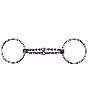 Filete dos anillas Feeling doble embocadura retorcida