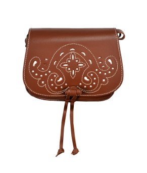 Bolso Rociero Solapa Ancha | Avellana