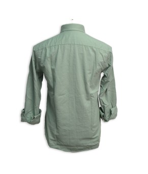 Camisa Slim Fit de algodón ML 42520 | Verde Caqui