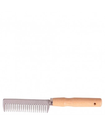 Peine de metal y madera...