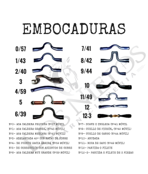 Bocado Portugués López | Embocadura Lisa / Estriada (Acero Inox.)