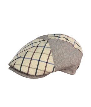 Gorra oxford serie 850/212 | Beige con cuadros