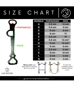 Bocado Vaquero López | Embocadura Suave o Inglesa