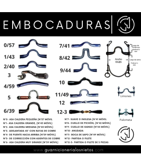 Bocado Vaquero López | Embocadura Suave o Inglesa
