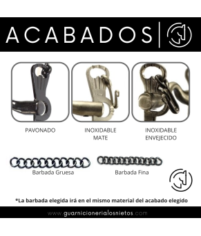 Bocado vaquero López | Embocadura cuello de ganso