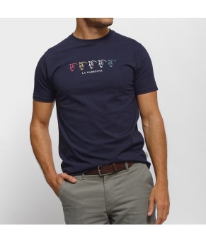 CAMISETA HORSES | MARINO