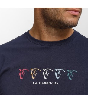 CAMISETA HORSES | MARINO
