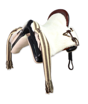 Silla de montar vaquera de fibra modelo Alejandra | Negra