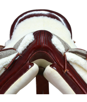 Silla de montar vaquera de fibra modelo Alejandra | Chocolate