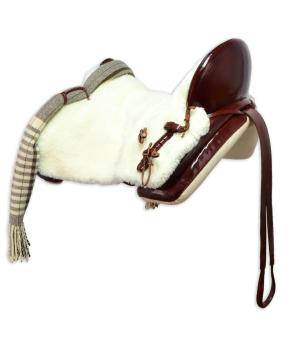 Silla de montar vaquera de fibra modelo Alejandra | Chocolate