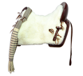 Silla de montar vaquera de fibra modelo Alejandra | Chocolate