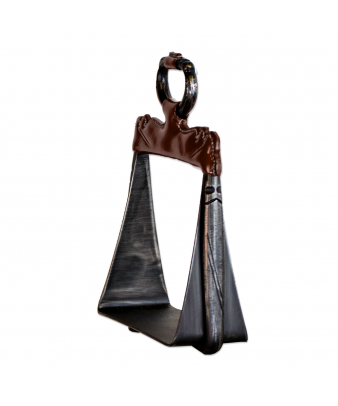 Estribo vaquero corto para amazonas 'Los Nietos' | Fragua antideslizante