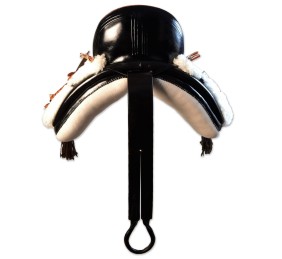 Silla de montar vaquera 'María' | Negra | Bastes de pelo