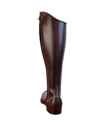 Bota 1850 'Los Nietos' serraje cremallera exterior | Piso Sevilla | Castaña